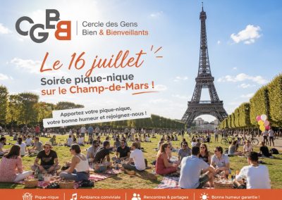 Grand pique-nique au Champ-de-mars – Jeudi 16 juillet